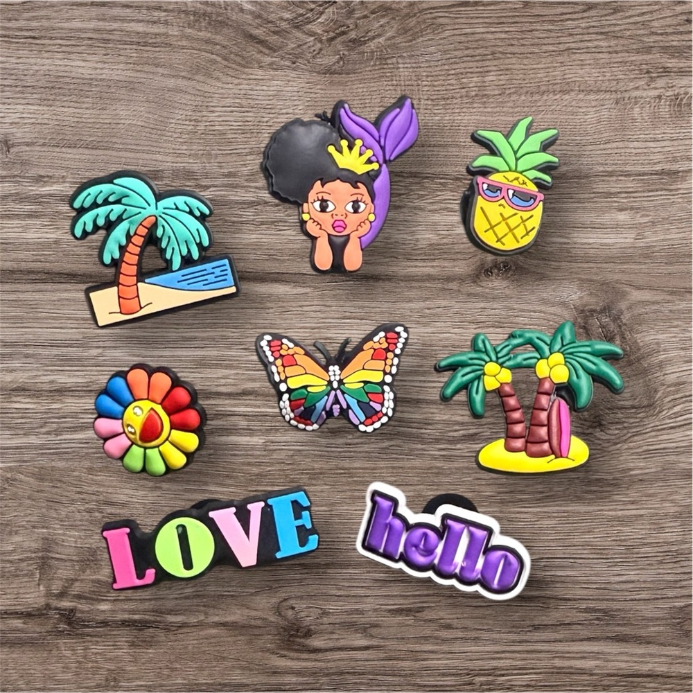 Colorful Kids Shoe Charms Set